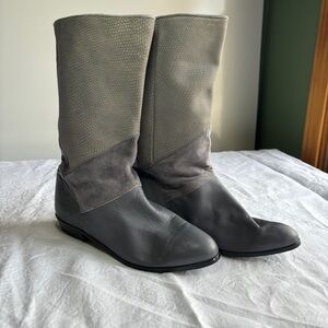 DINGO: Leather and Suede Slouchy Bootss